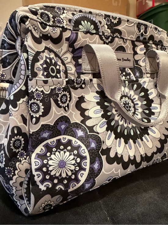 Vera Bradley Handbags - Vera Bradley Gray & Purple Floral travel organizer
